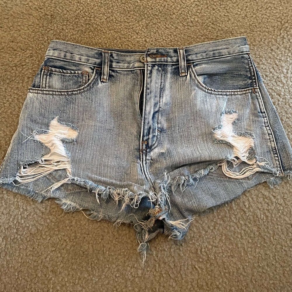 Hollister High Rise Washed Out Style Jean Short